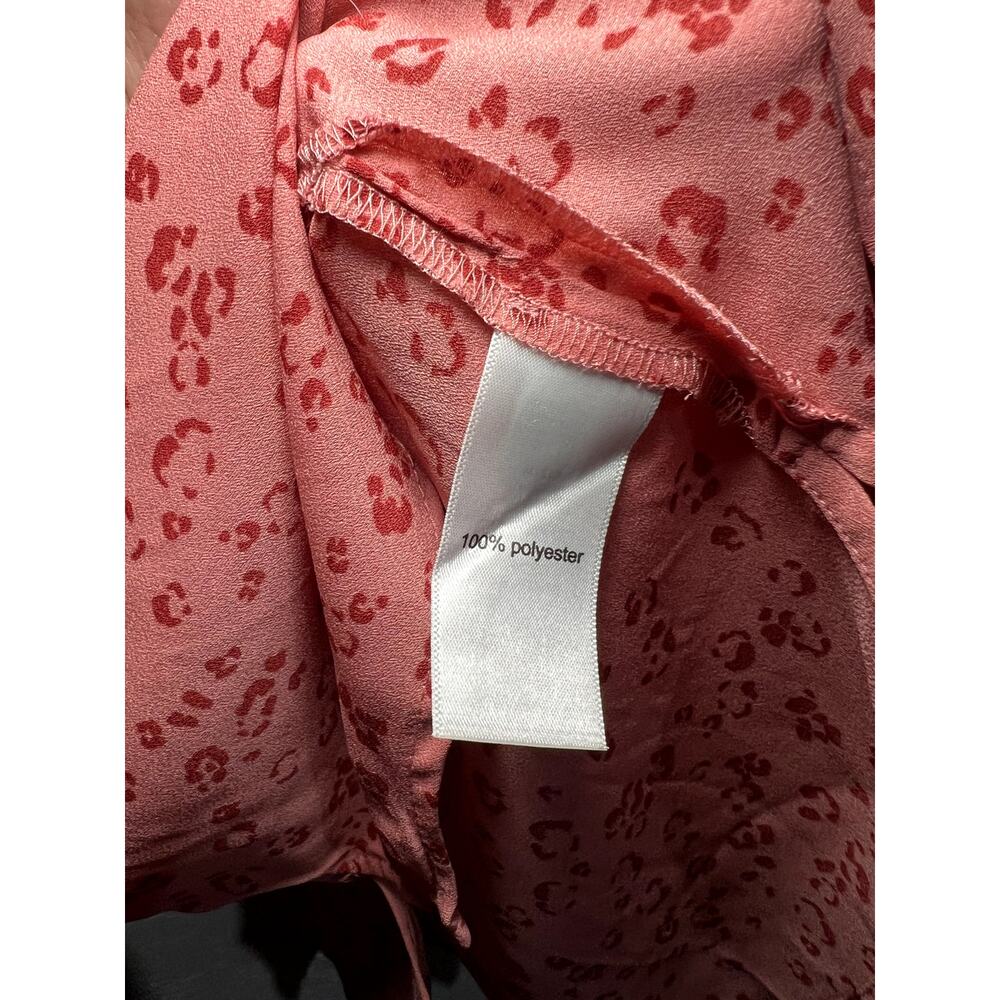Maurices Pink Floral Short Sleeve Blouse - Picture 4 of 6